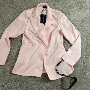 PrettyLittleThing Pink Blazer